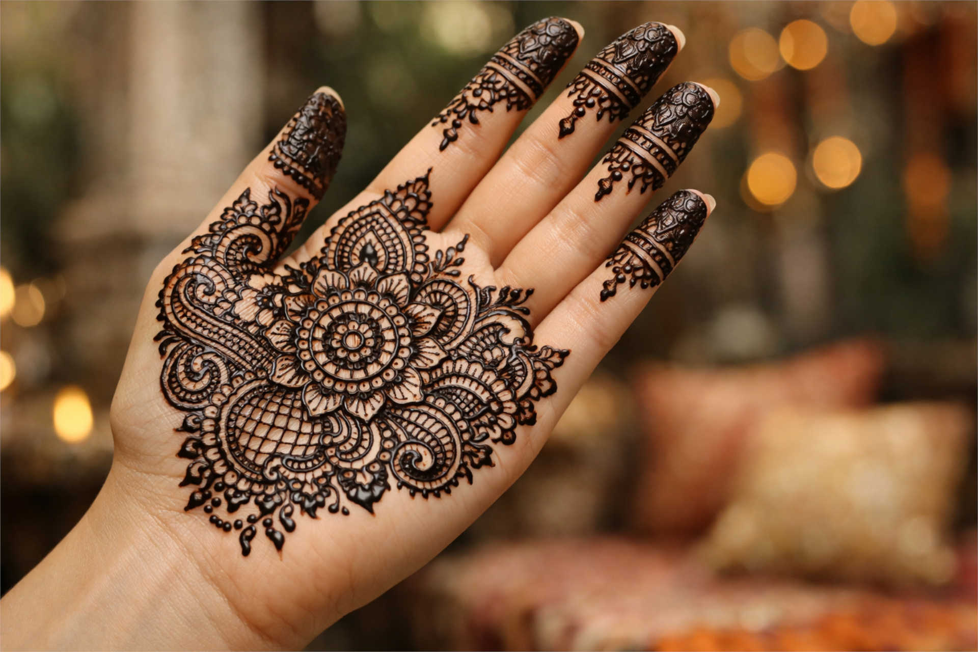 Bridal full hand mehndi design bridal mehndi design full hand dark henna pattern