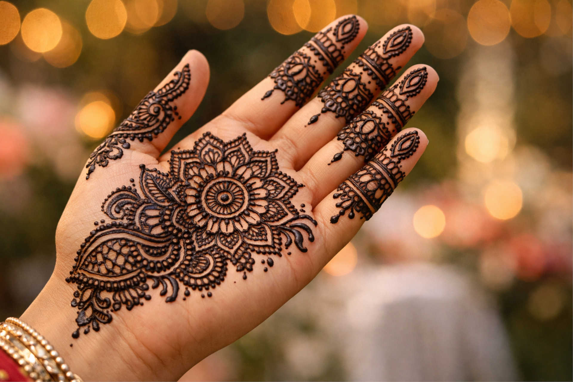 Stylish Mehndi Design Created at Home on Hands Stylish mehndi design on hands created at home